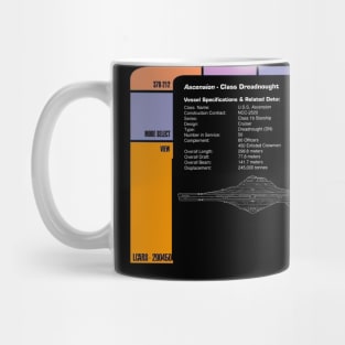 Computer Readout Showing U.S.S. Ascension Dreadnought Mug